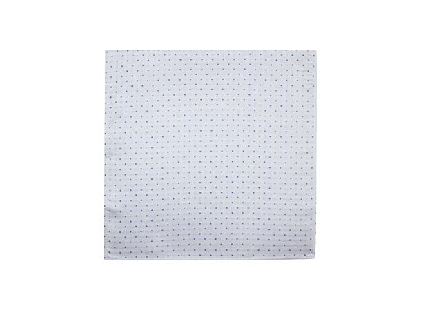 Sløyfe m/lommetørkle prikket grå 