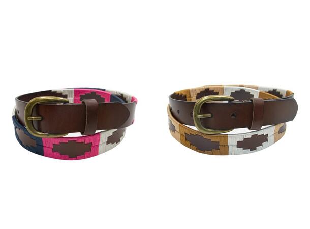 Belte Dame jeans 3cm Grønn Strl 85 