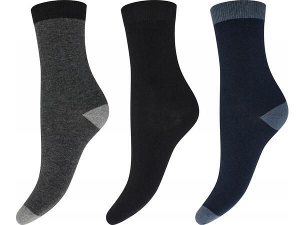 DECOY 3-pack ankle sock cotton Multicolour 37-41 - AW25 