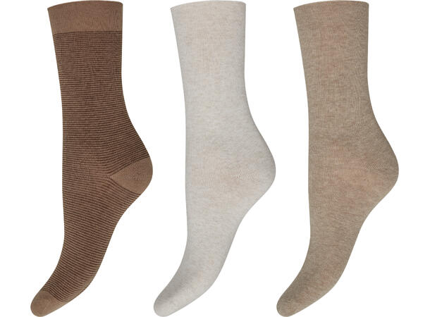 DECOY ankle socks fine knit Multicolor 37-41 Økotex - SS26 