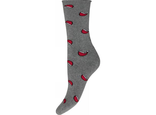 DECOY cosy X-MAS socks Light grey melange 37-41 - AW25 