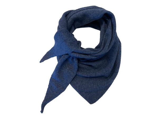 Dame Sjal ensfarget triangle jeans blå Høst25 