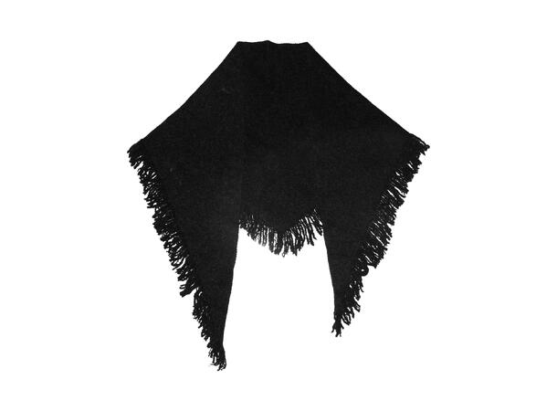 Dame sjal m/frynser 60x160 Sort Høst26 