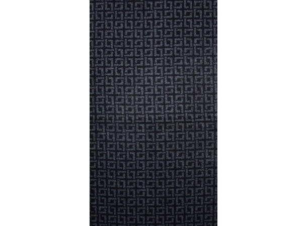 Herre skjerf mønstret 30x180 sort Høst26 