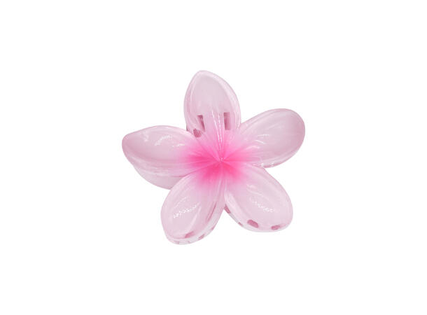 Hårklype blomst 2-farget rosa* 