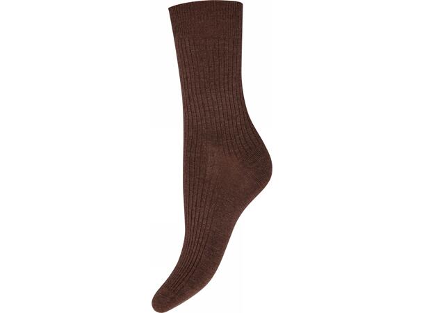 JBS of DK ankle rib socks Brown 37-41 - NOOS 