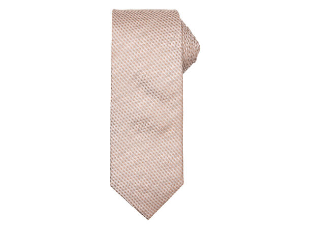 Santi Silkeslips 7,0cm ensf.m/struktur beige 