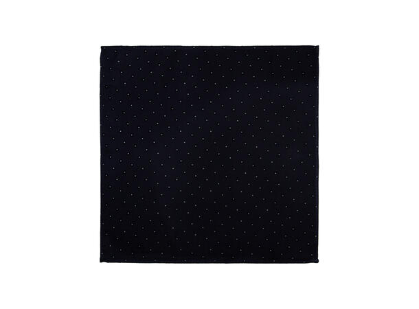 Santi silkeslips+lommetørkle mønstert sett hengende blå 