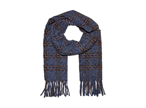 Skjerf "Chanel look" 65x200 blå Høst 