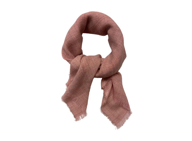 Skjerf ensfarget ull 85x85 rosa Høst26 