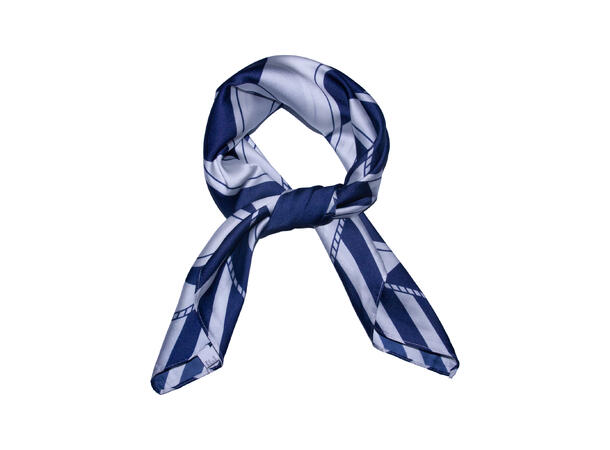 Skjerf geometri 70x70 blå* 