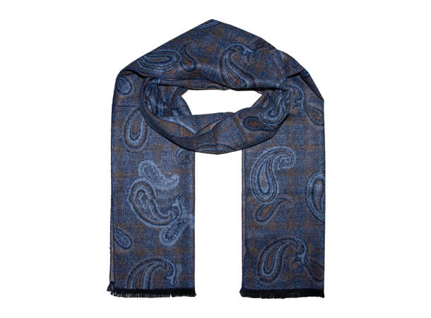 Skjerf herre paisley 35x180 navy Høst26 