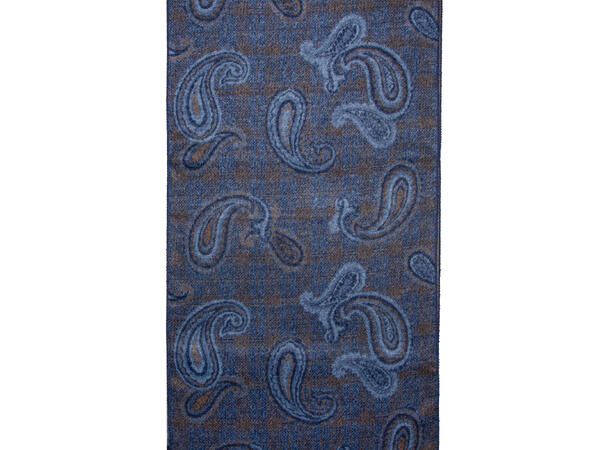 Skjerf herre paisley 35x180 navy Høst26 