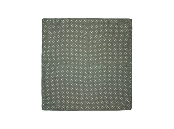 Skjerf m/prikker 65x65 grønn 
