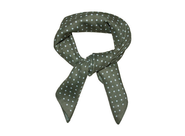 Skjerf m/prikker 65x65 grønn* 