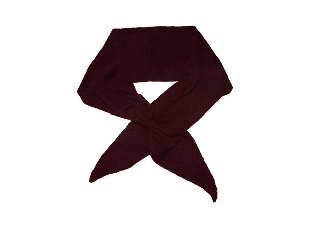 Skjerf triangel stor m/knyting 65x170 Vinrød Høst26 