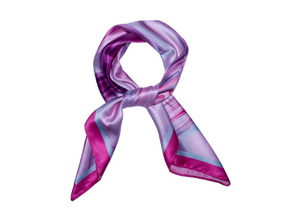 Skjerf zig zag 70x70 rosa 