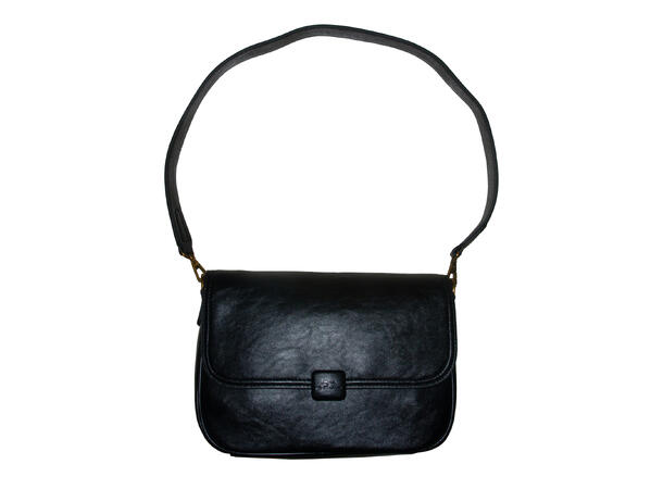 Veske skinn-look sort Høst 26 