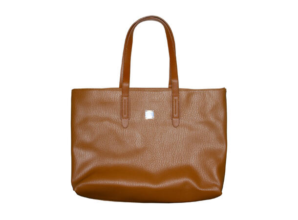 Veske stor "2 i en" cognac m/butterfly logo 